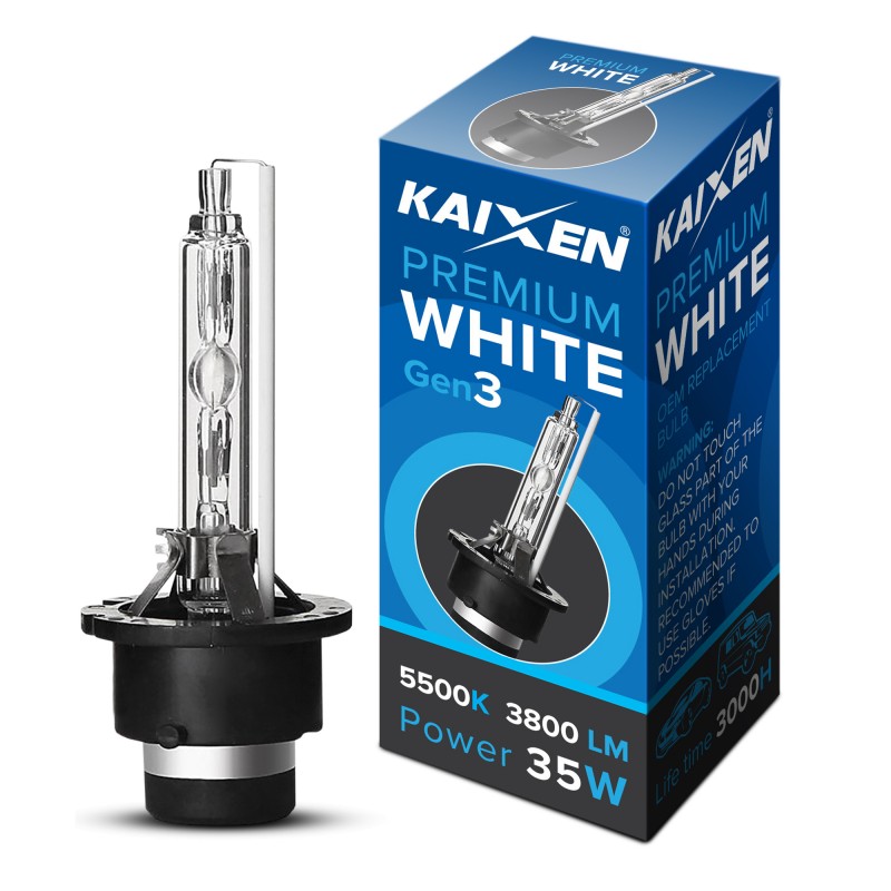 Ксеноновая лампа KAIXEN D2S 5500K Premium White Gen: 3
